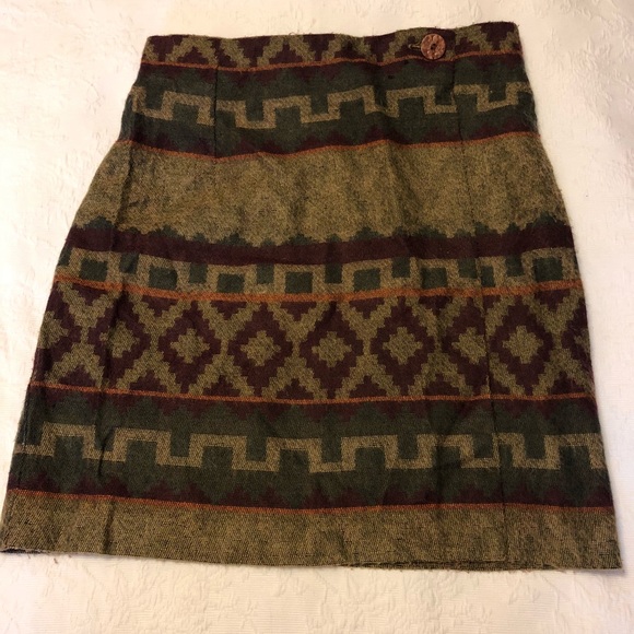 Vintage Wool wrap skirt size 11 - Picture 4 of 8